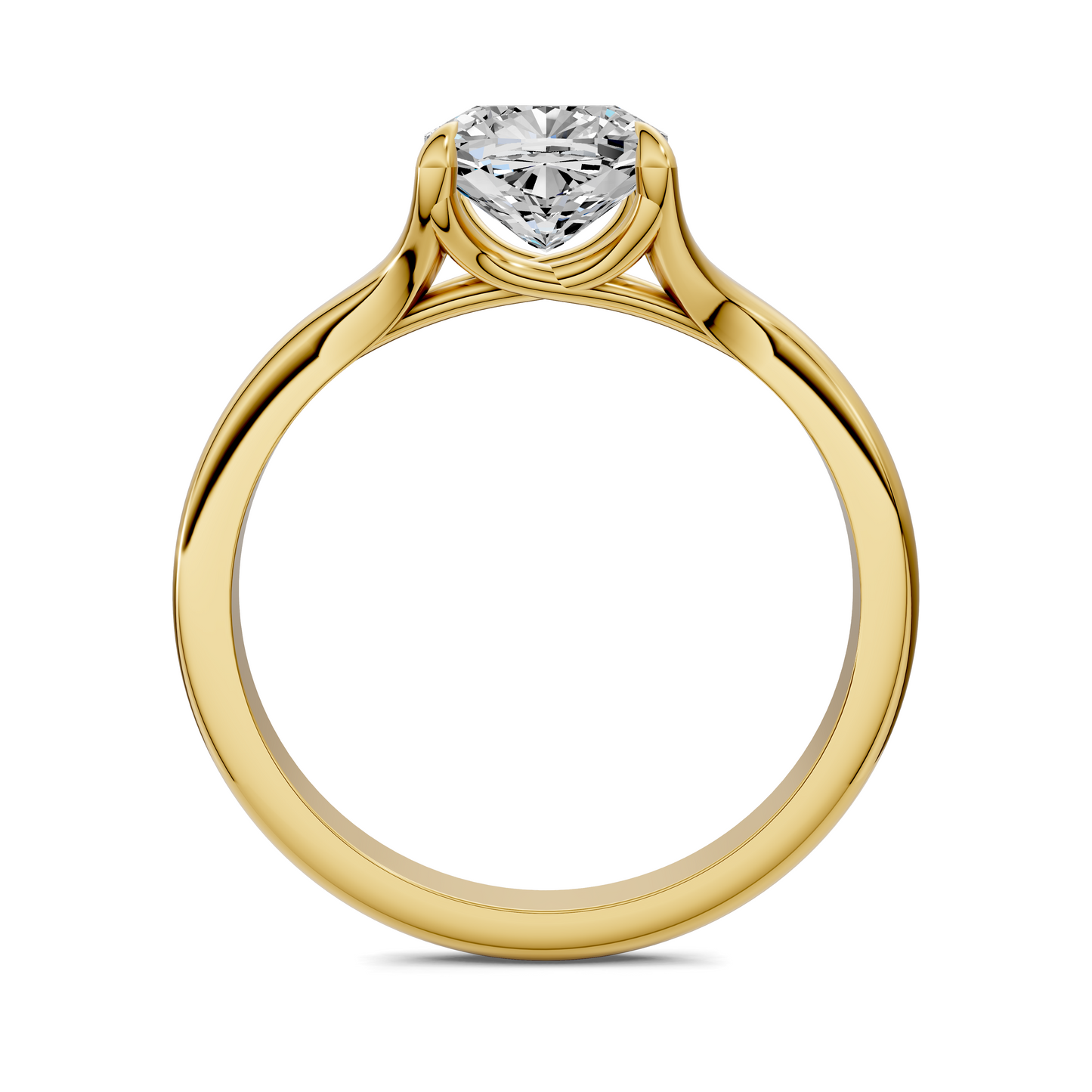 Jillian Split Shank Solitaire Ring