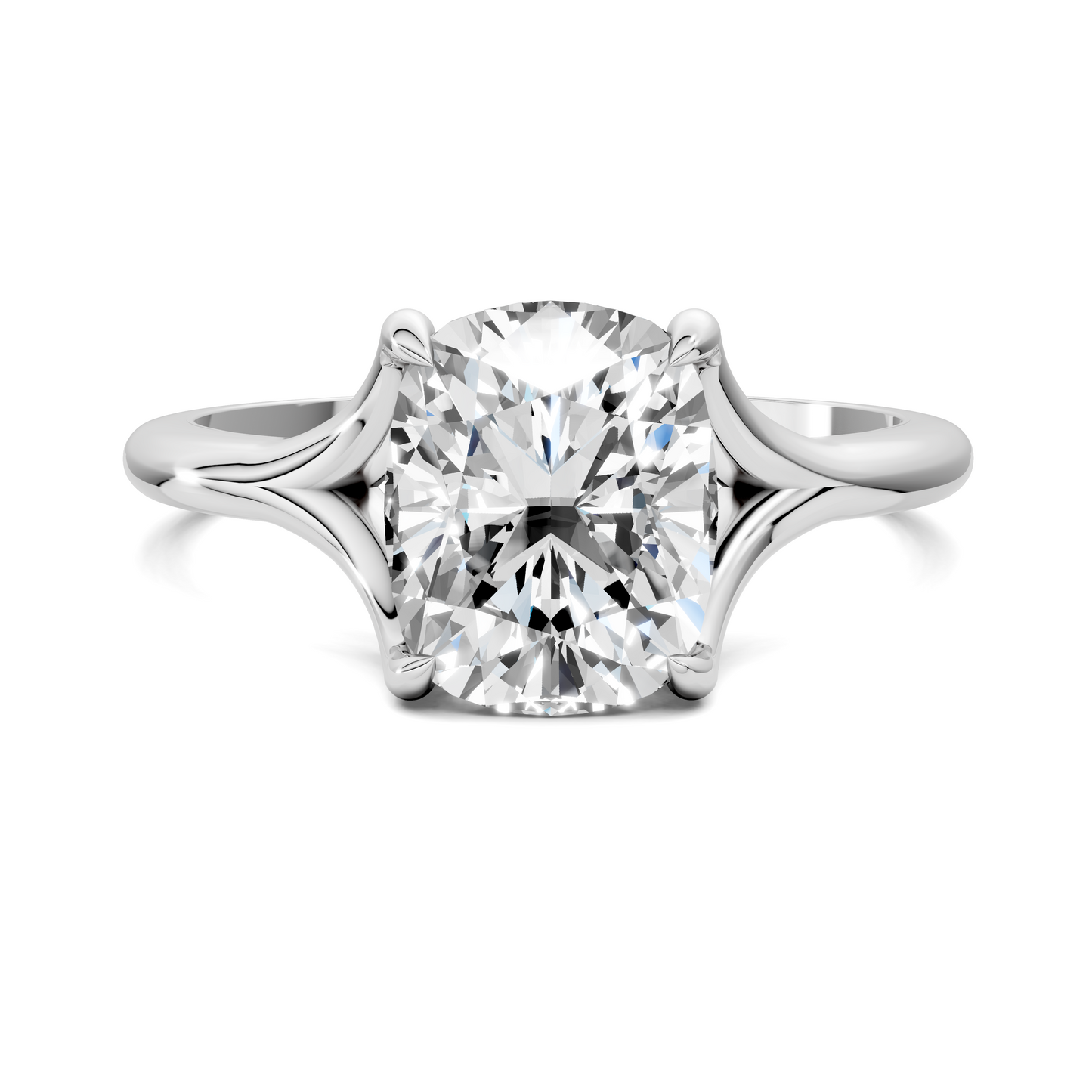 Jillian Split Shank Solitaire Ring