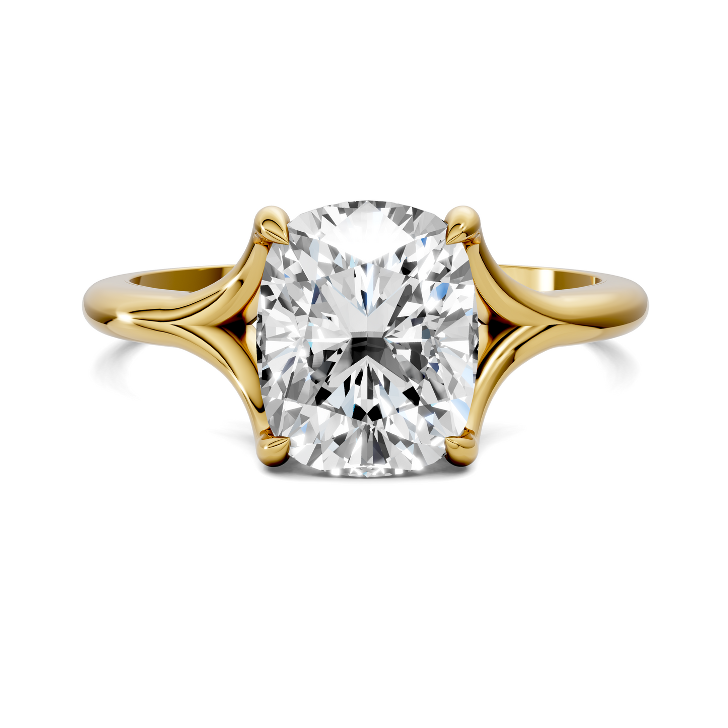 Jillian Split Shank Solitaire Ring