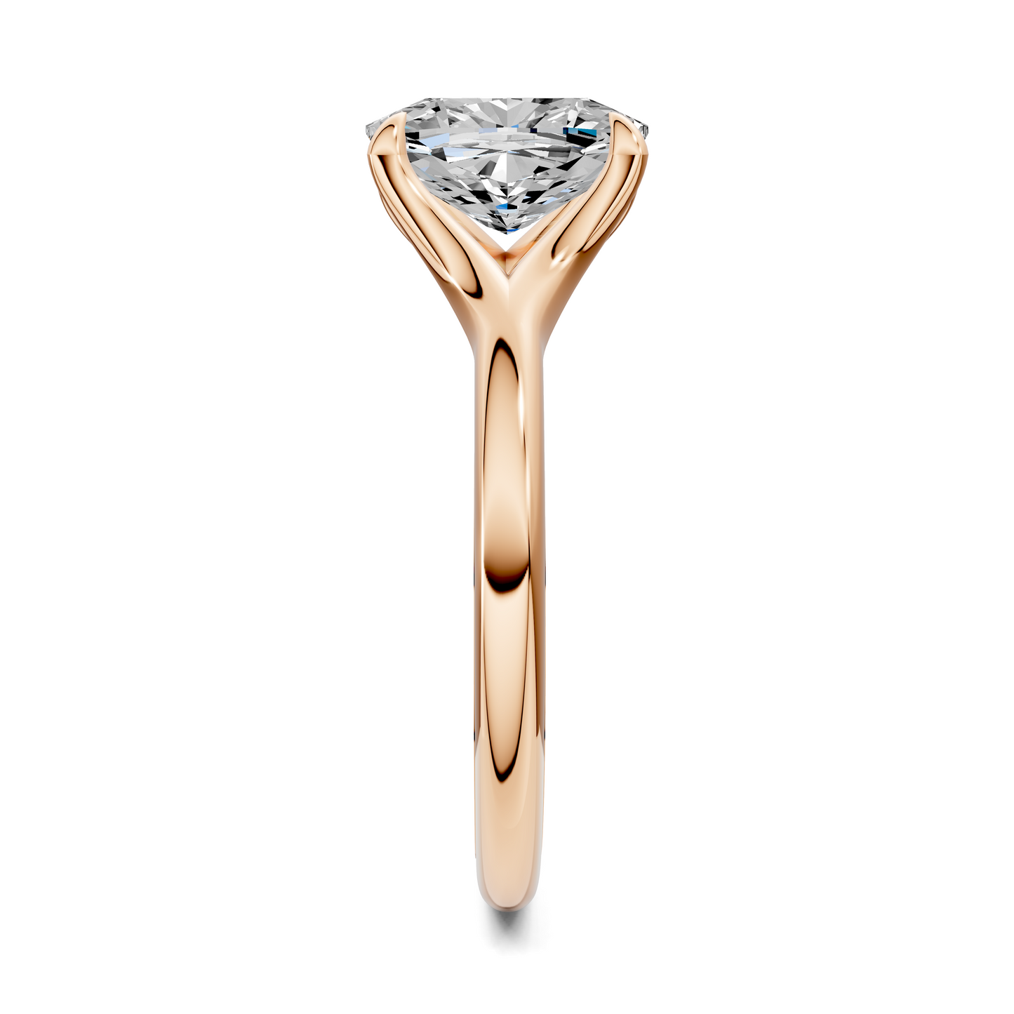 Jillian Split Shank Solitaire Ring