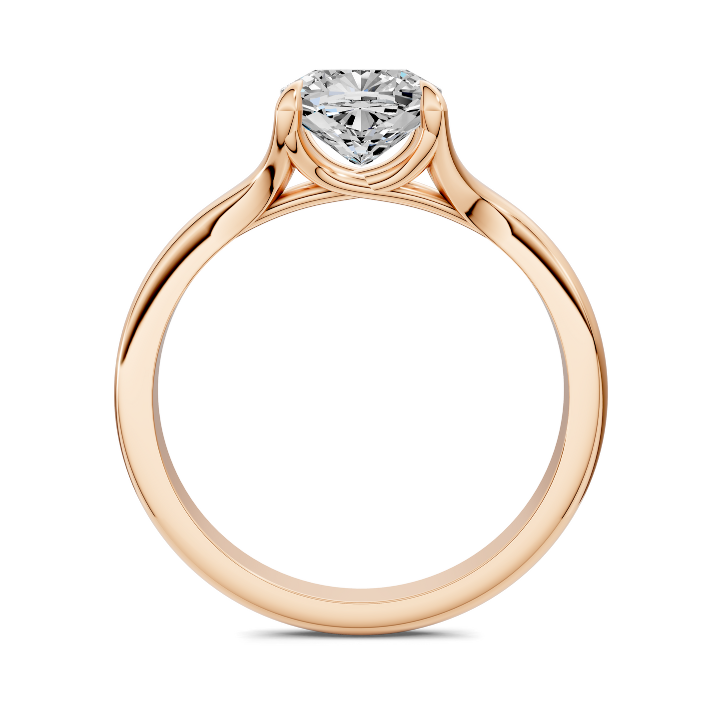 Jillian Split Shank Solitaire Ring