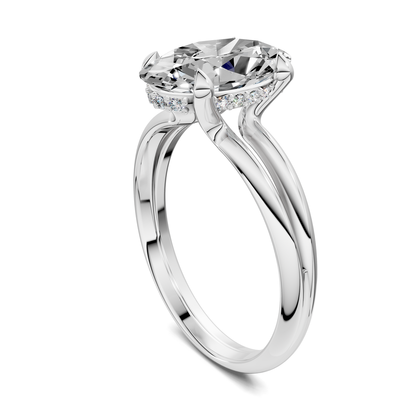 Ashlee Floating Split Band Ring