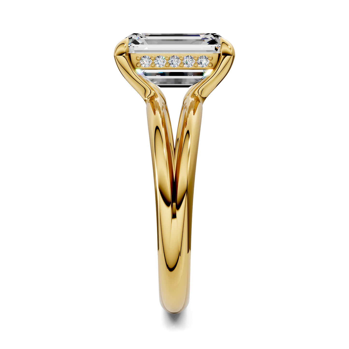 Ashlee Floating Split Band Ring