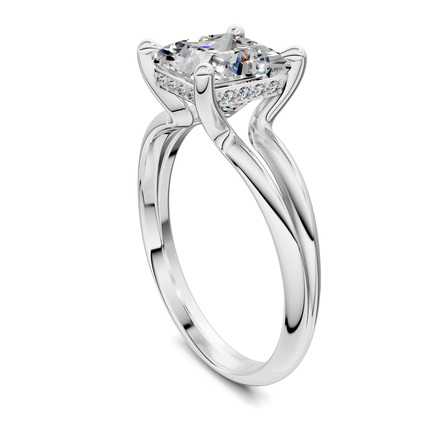 Ashlee Floating Split Band Ring
