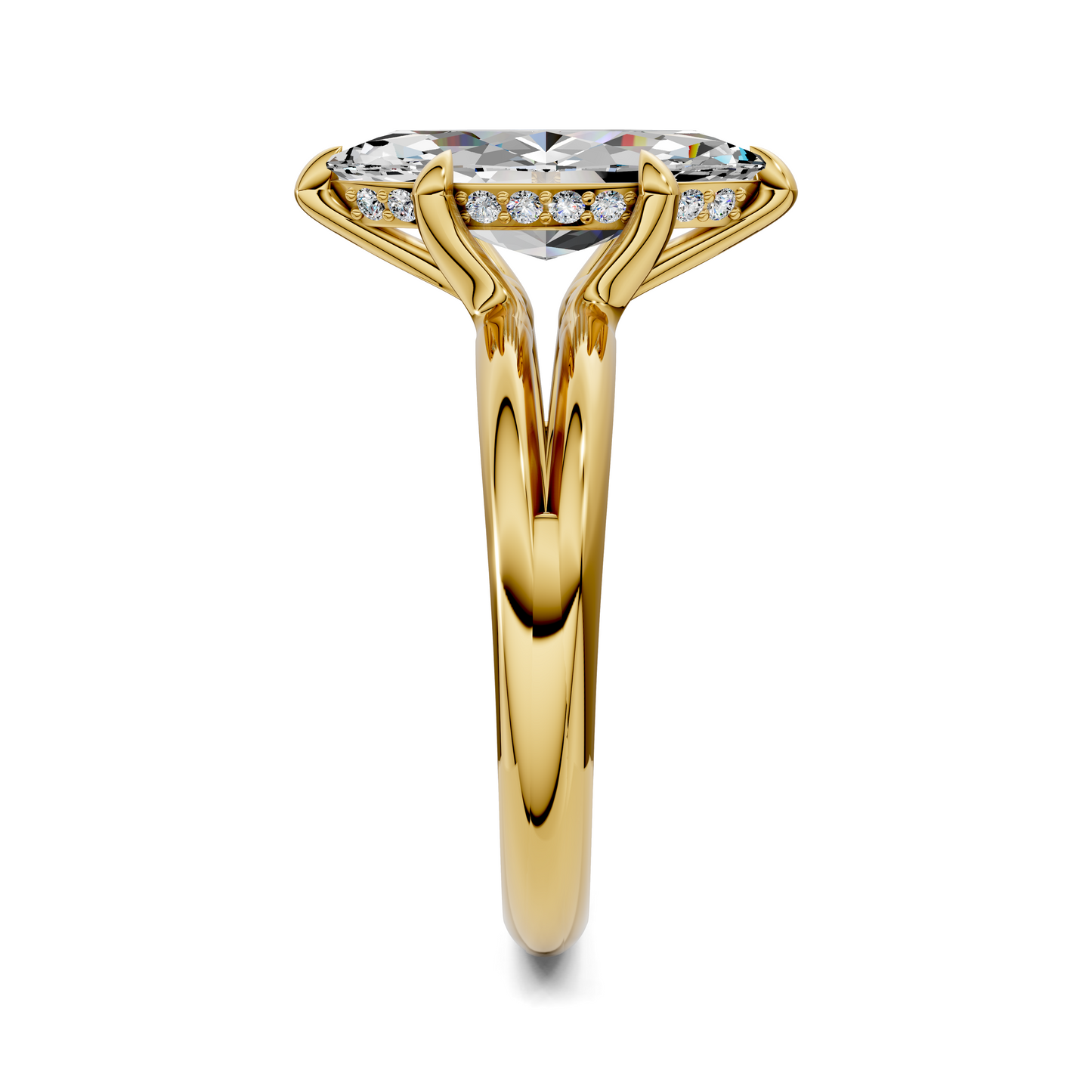 Ashlee Floating Split Band Ring