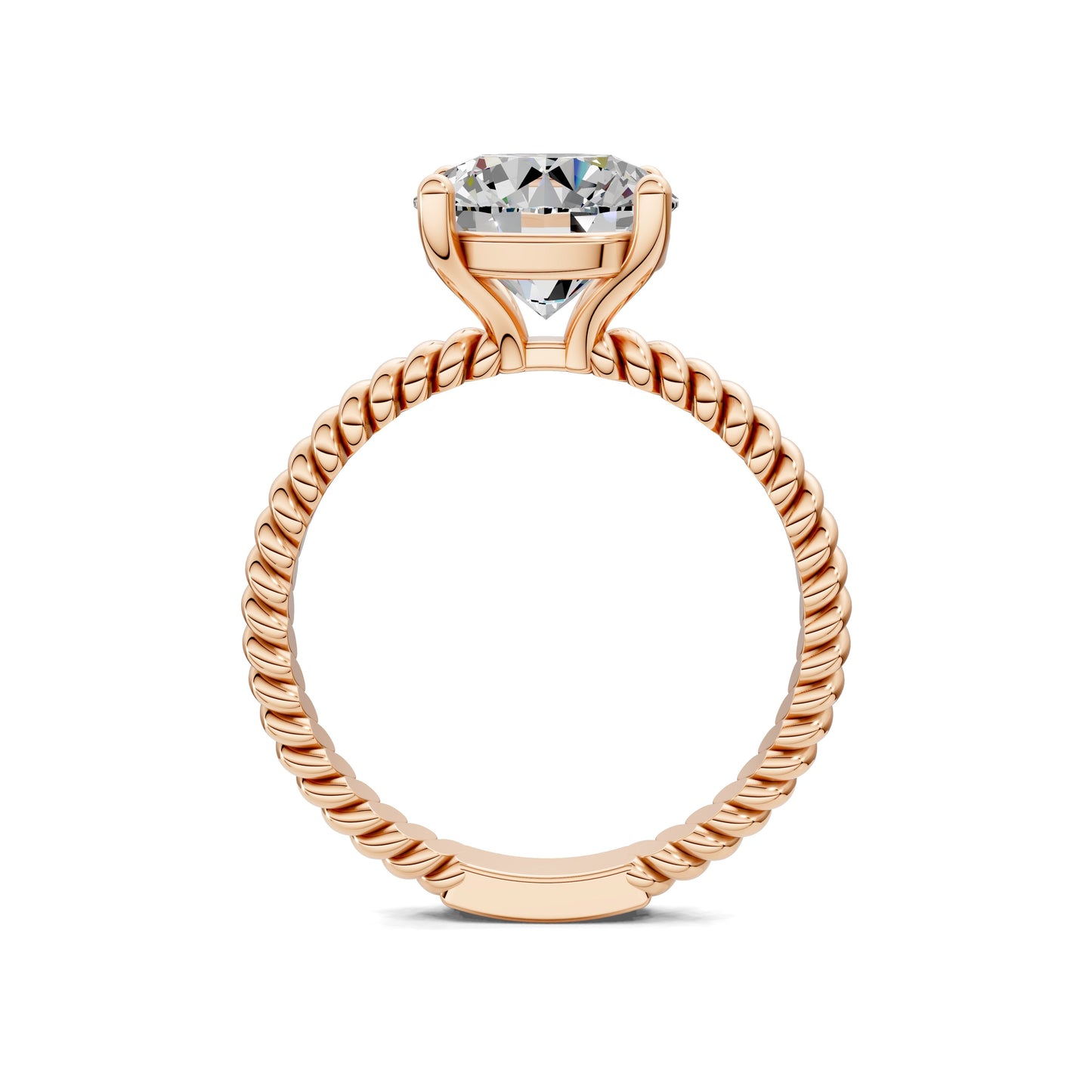 Jennifer Twisted Rope Solitaire Engagement Ring