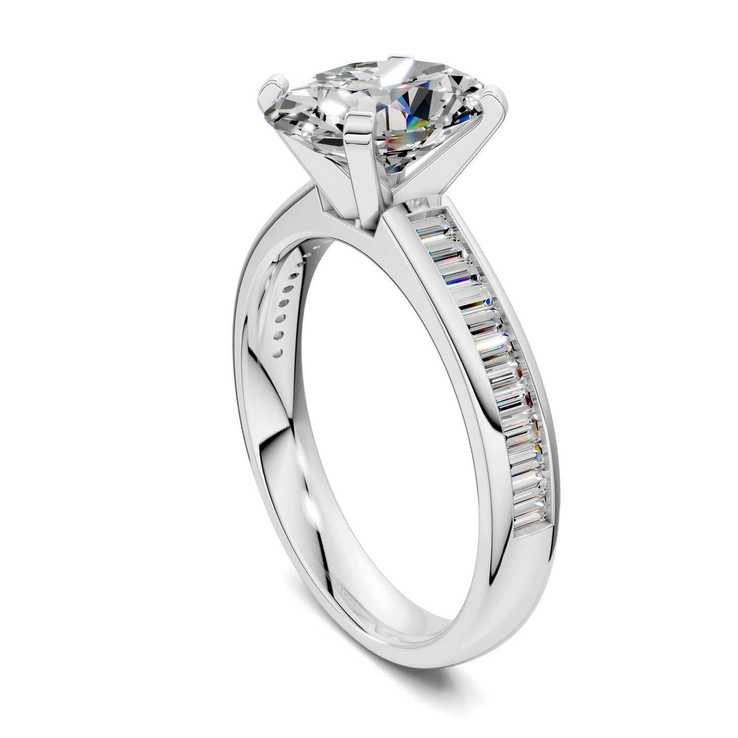 Cindy Baguette Channel Ring