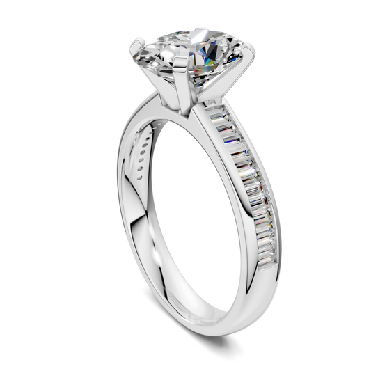 Cindy Baguette Channel Ring