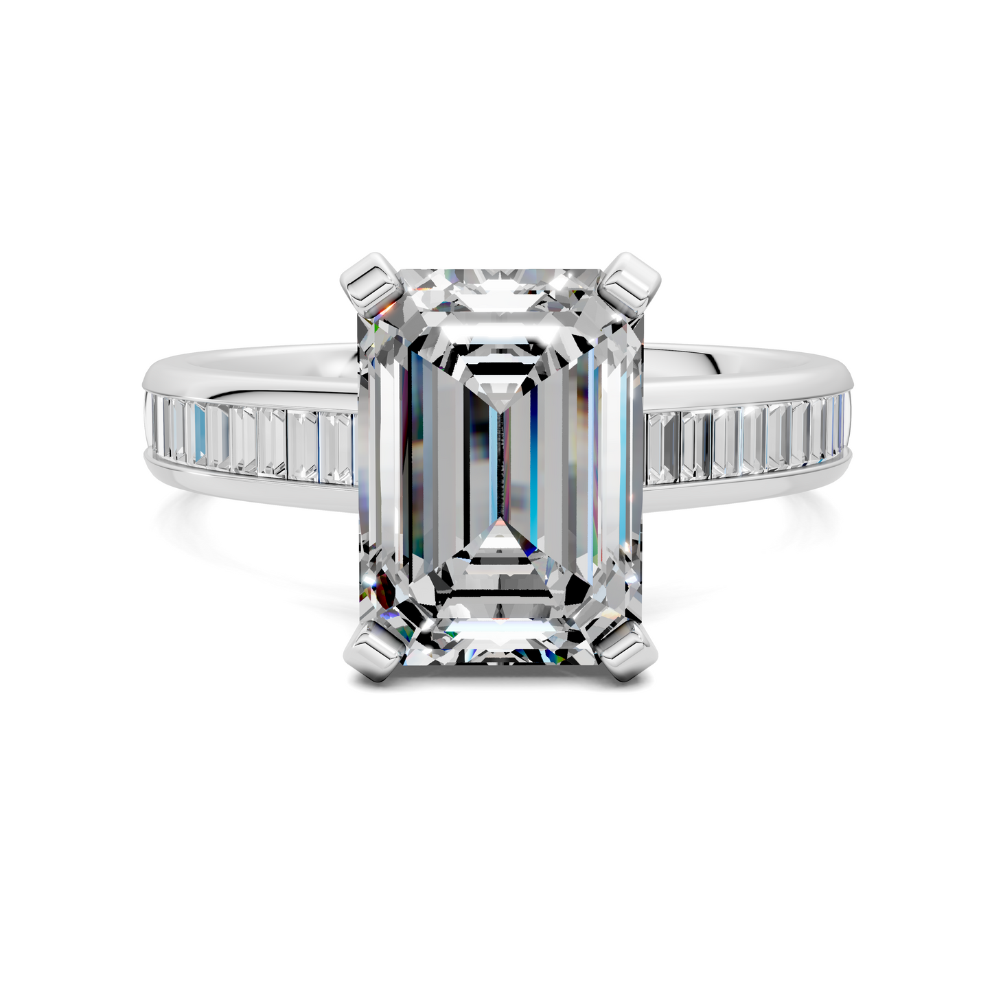 Cindy Baguette Channel Ring
