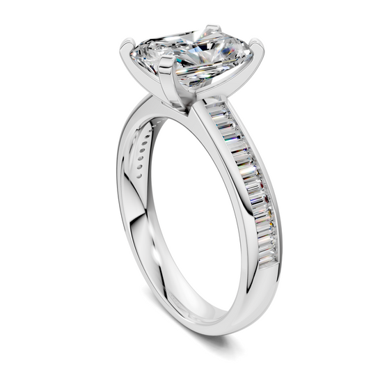 Cindy Baguette Channel Ring