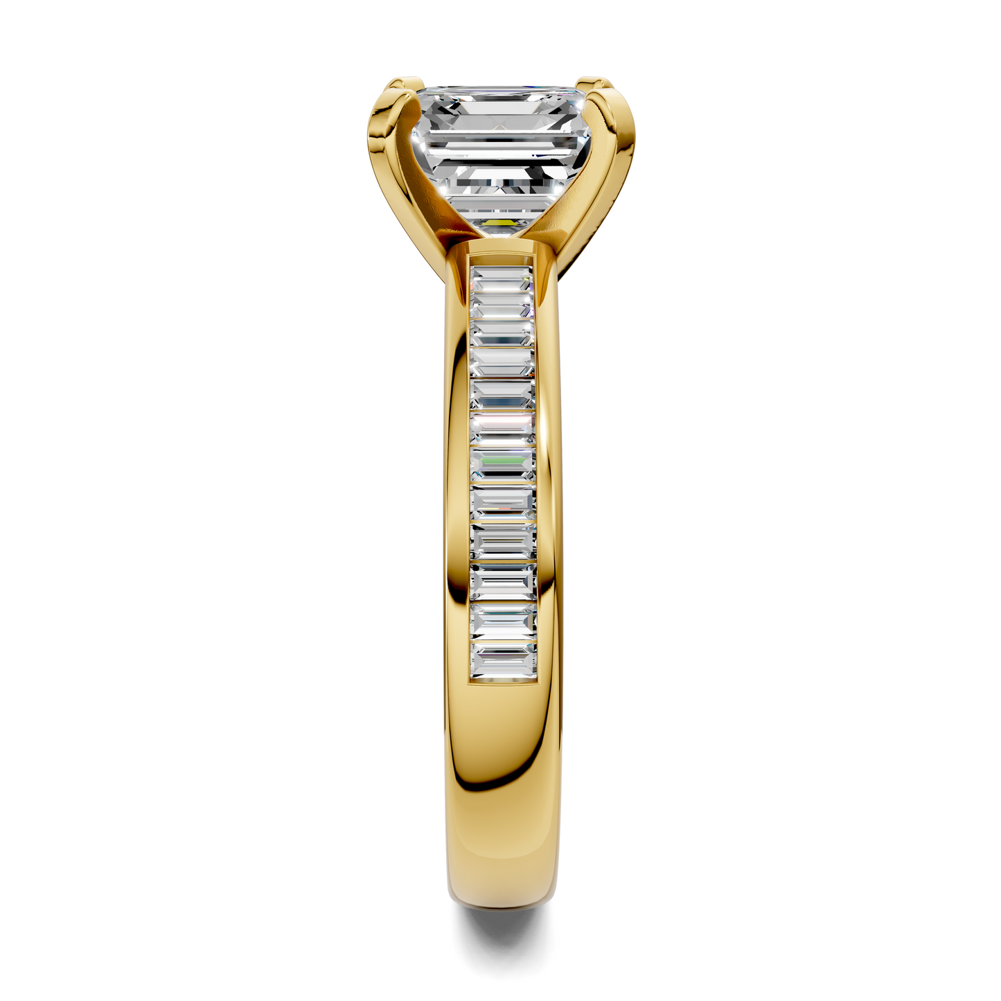 Cindy Baguette Channel Ring