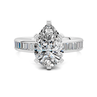 Cindy Baguette Channel Ring