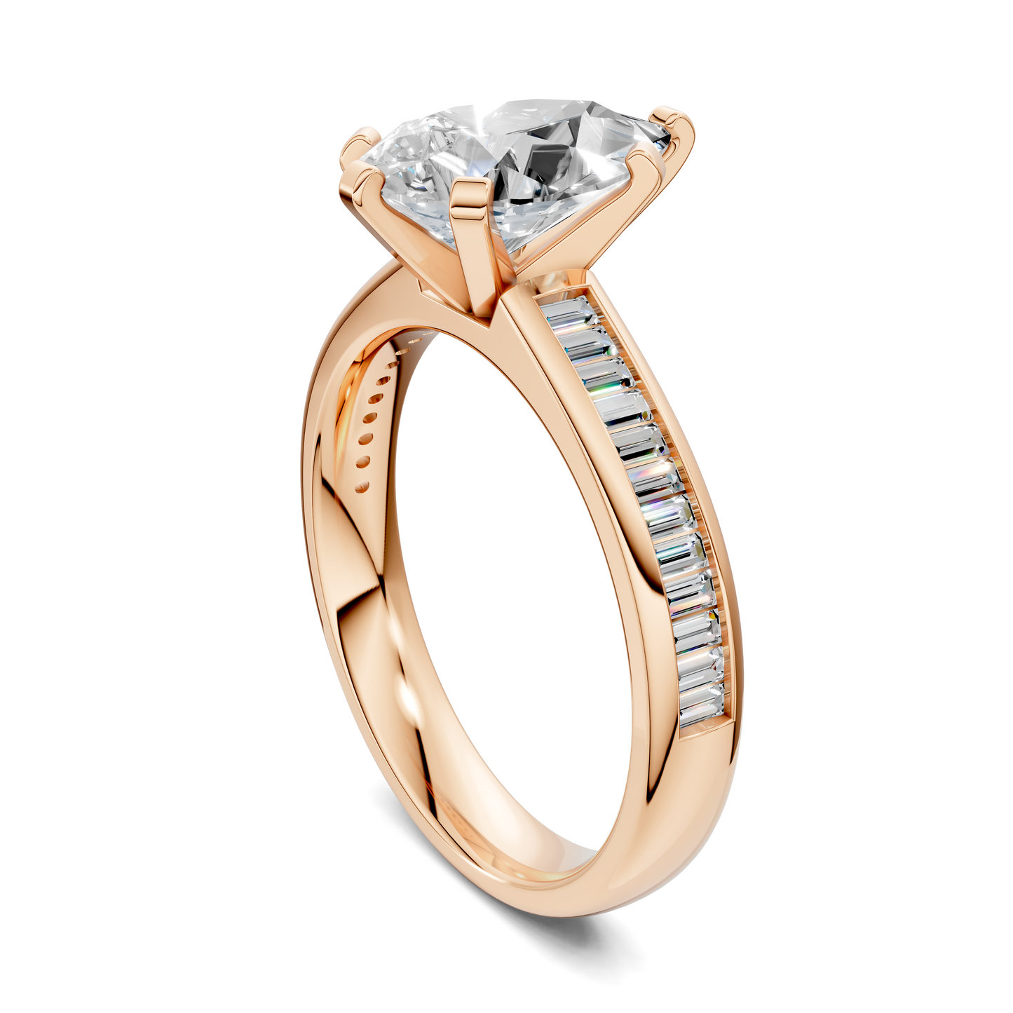 Cindy Baguette Channel Ring