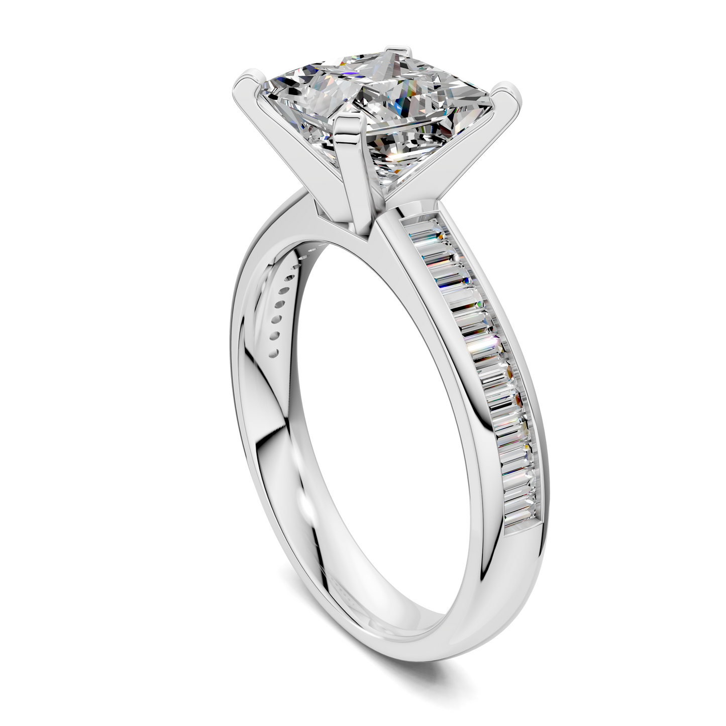 Cindy Baguette Channel Ring