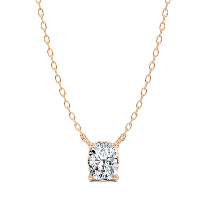 Solitaire Cushion Diamond Pendant