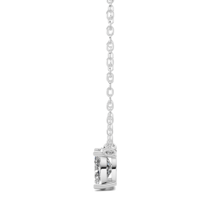Solitaire Cushion Diamond Pendant