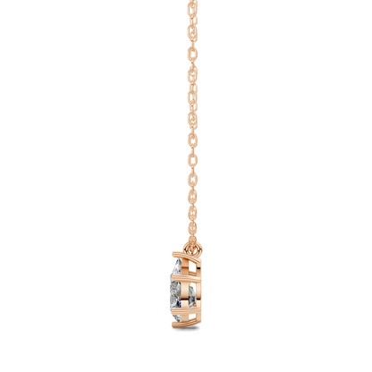 Solitaire Pear Diamond Pendant