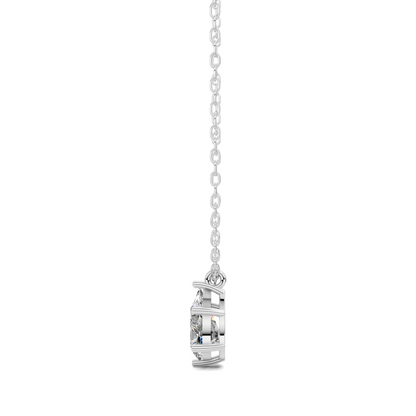 Solitaire Pear Diamond Pendant