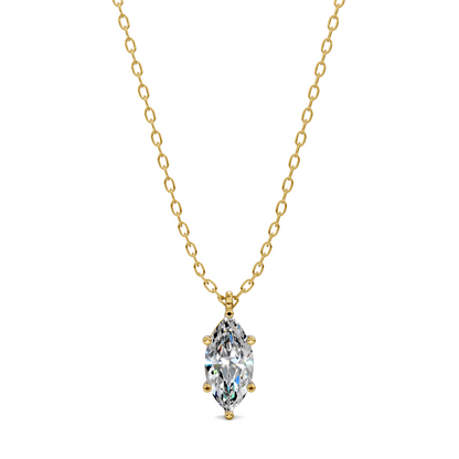 Solitaire Marquise Diamond Pendant