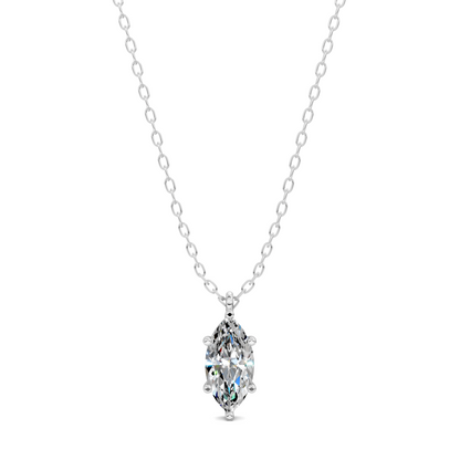 Solitaire Marquise Diamond Pendant