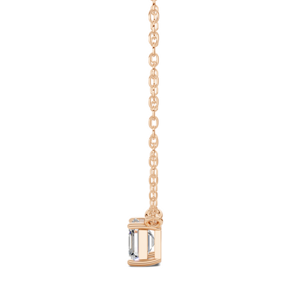 Solitaire Asscher Diamond Pendant