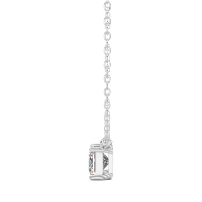 Solitaire Princess Diamond Pendant