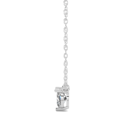 Solitaire Heart Diamond Pendant