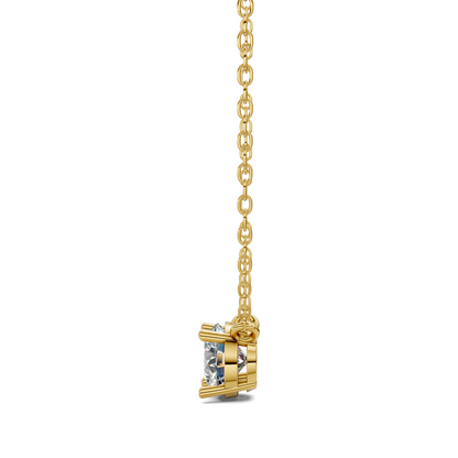 Solitaire Round Diamond Pendent