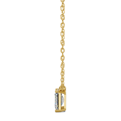 Solitaire Radiant Diamond Pendant