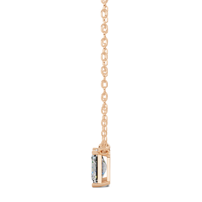 Solitaire Radiant Diamond Pendant
