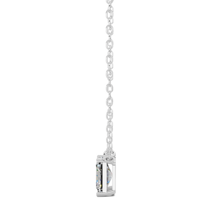 Solitaire Radiant Diamond Pendant