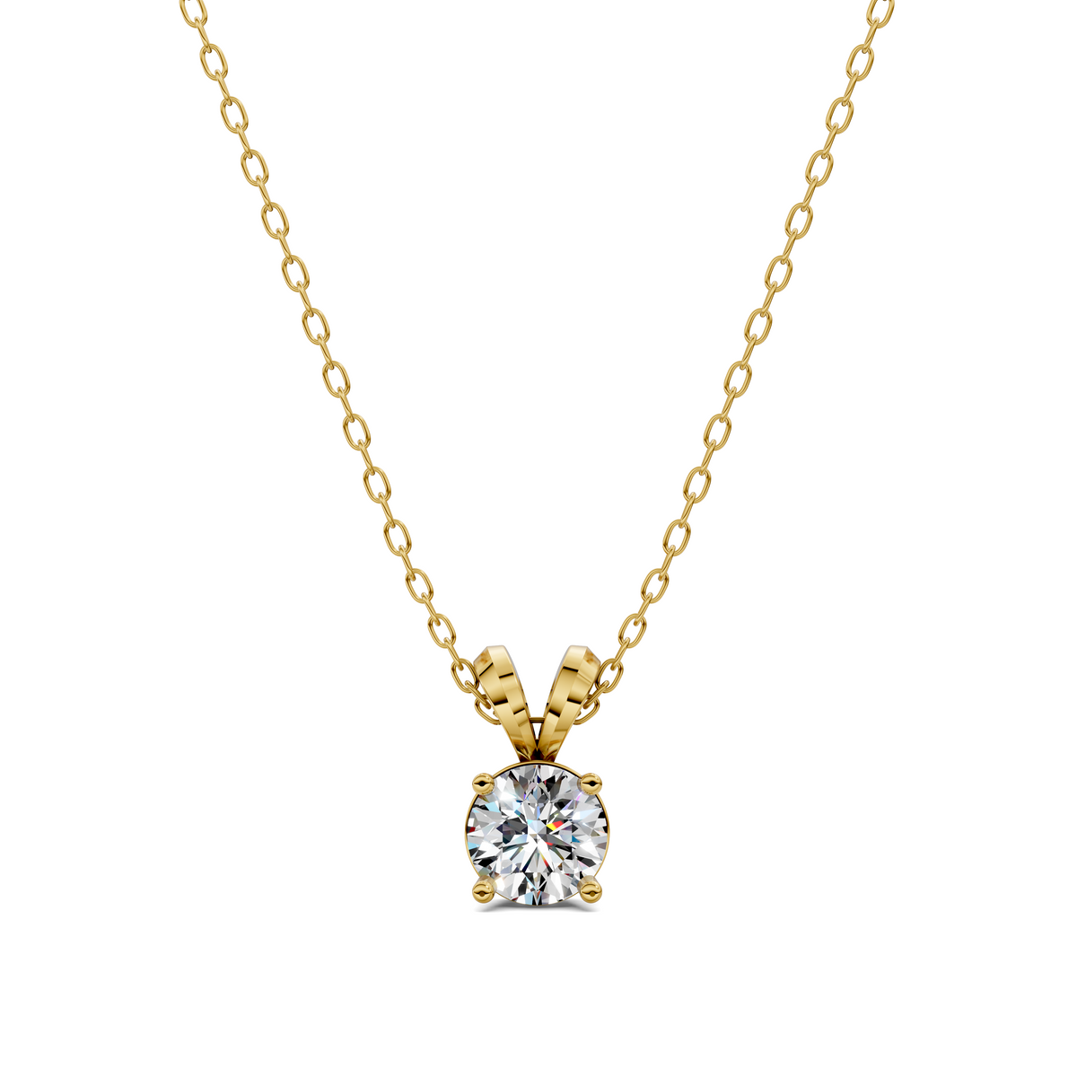 Split Bail Round Pendant