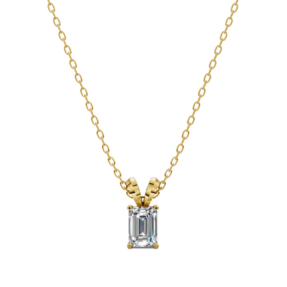 Split Bail Emerald Pendant
