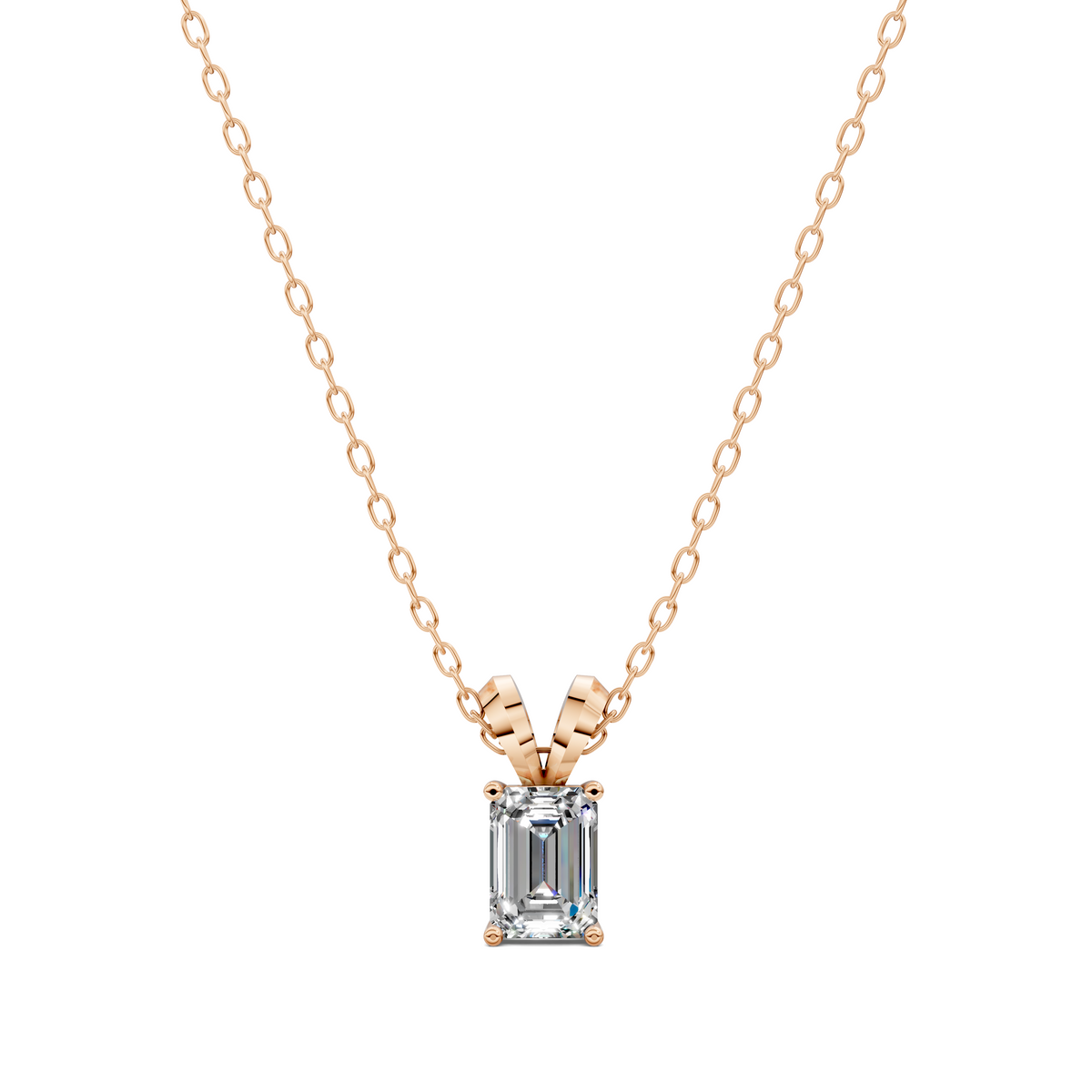 Split Bail Emerald Pendant