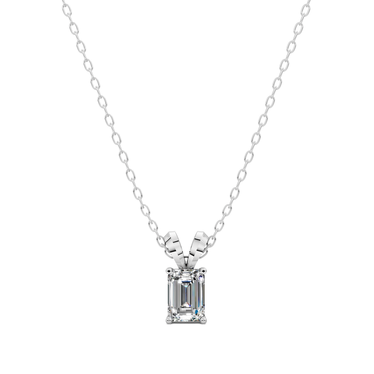 Split Bail Emerald Pendant