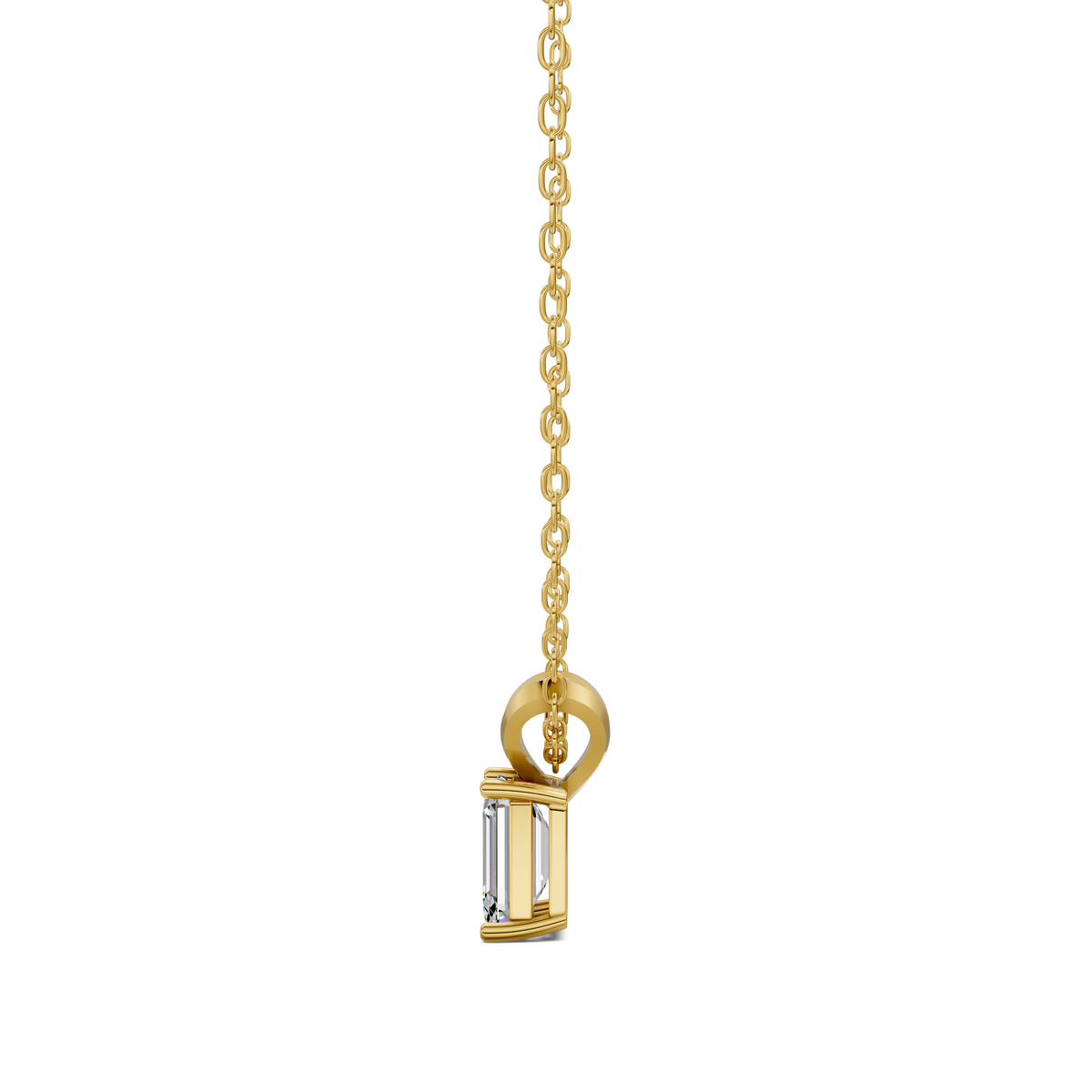 Split Bail Emerald Pendant