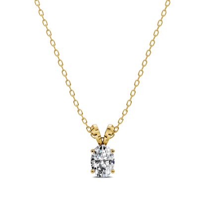 Split Bail Oval Pendant