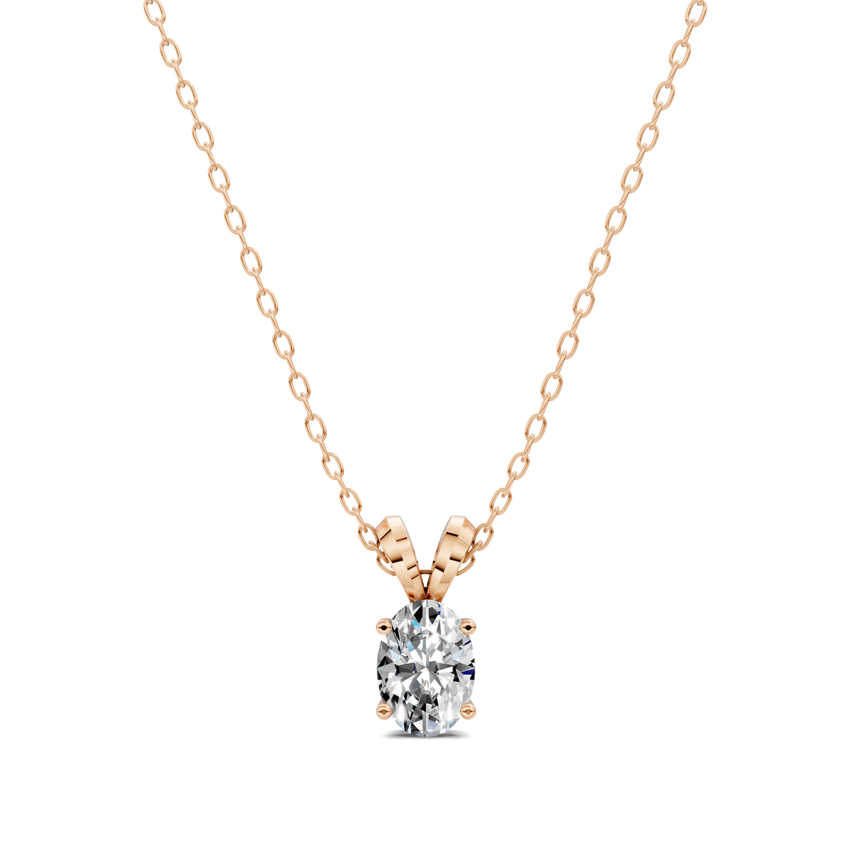 Split Bail Oval Pendant