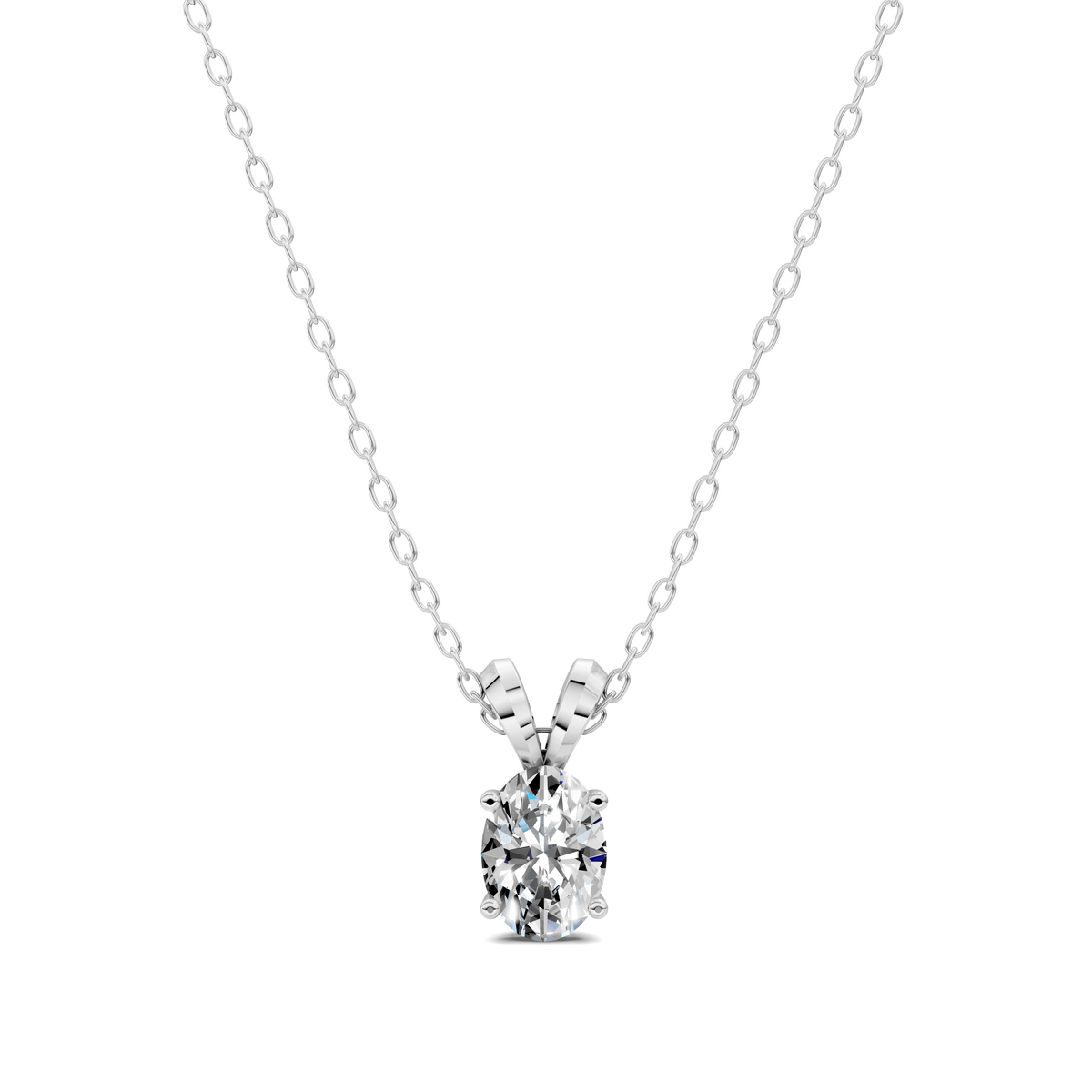 Split Bail Oval Pendant