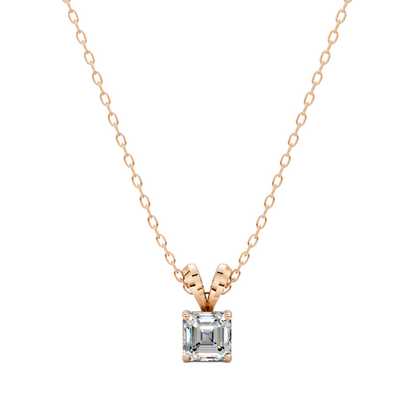 Split Bail Asscher Pendant