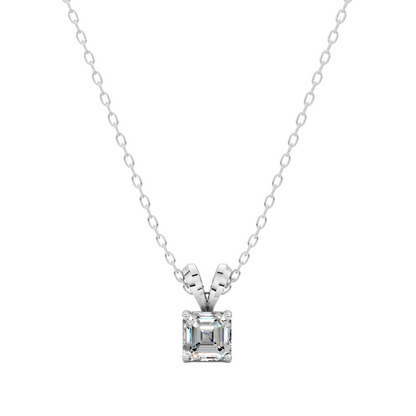 Split Bail Asscher Pendant