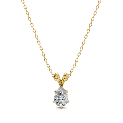 Split Bail Pear Pendant