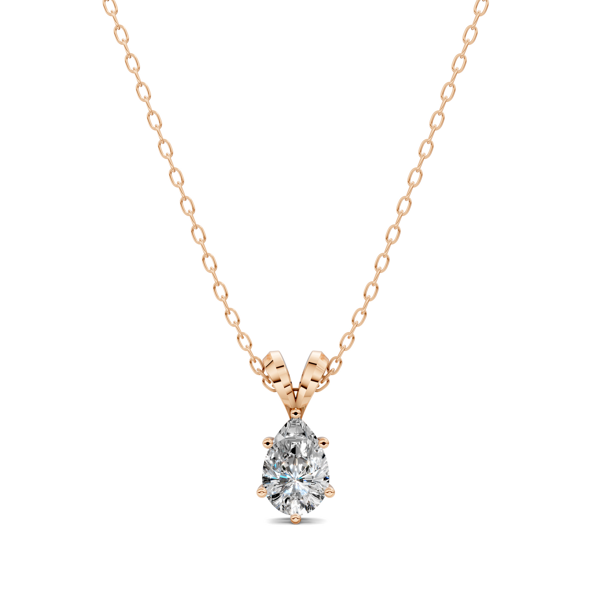 Split Bail Pear Pendant
