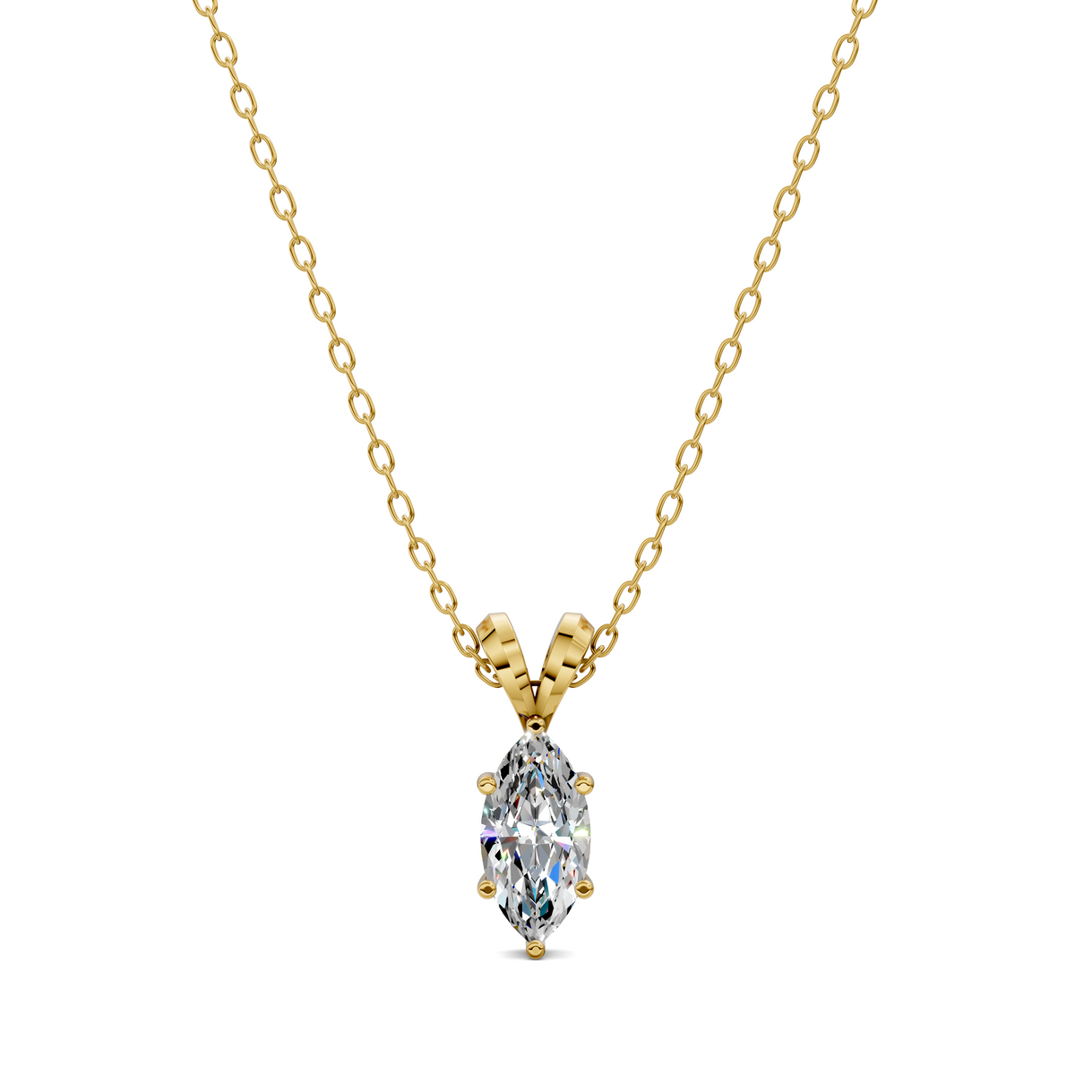 Split Bail Marquise Pendant