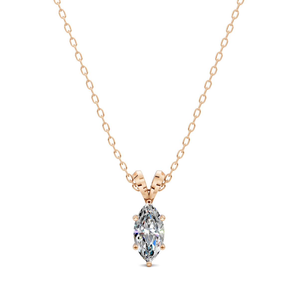 Split Bail Marquise Pendant