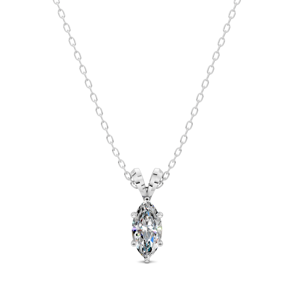 Split Bail Marquise Pendant