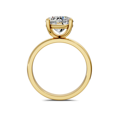 Nicole Classic Solitaire Engagement Ring – 2.5ct Round Lab Grown Diamond