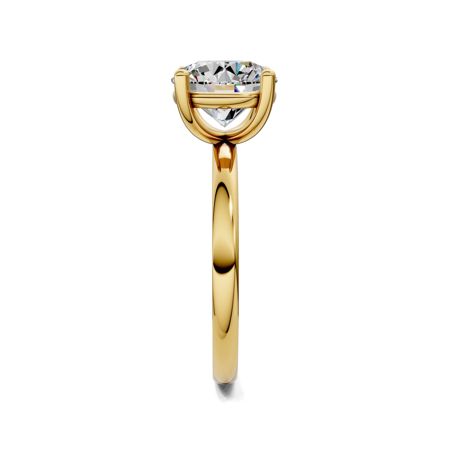 Nicole Classic Solitaire Engagement Ring – 2.5ct Round Lab Grown Diamond