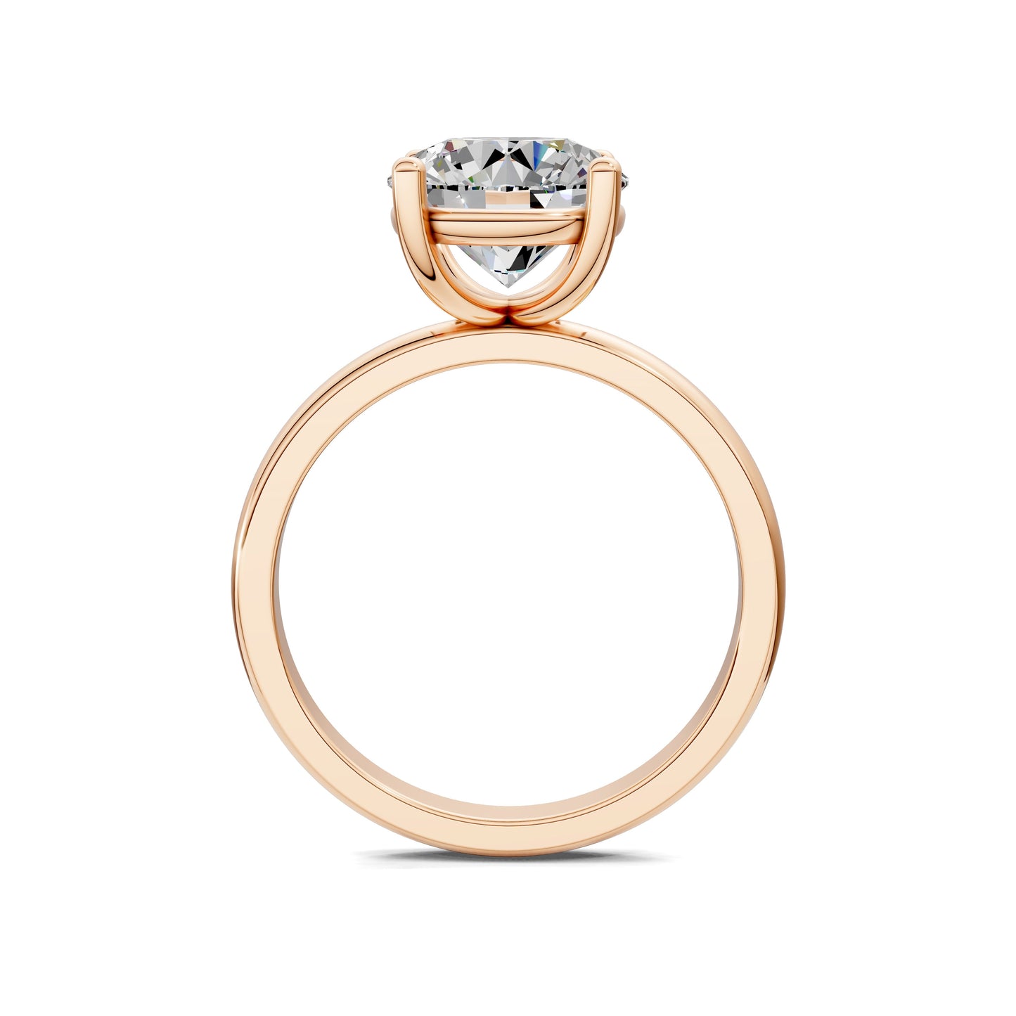 Nicole Classic Solitaire Engagement Ring – 2.5ct Round Lab Grown Diamond