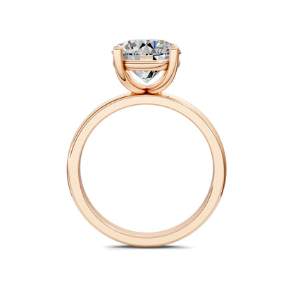 Nicole Classic Solitaire Engagement Ring – 2.5ct Round Lab Grown Diamond